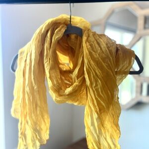 BOGO & Free shipping! Vibrant Yellow Crinkled Scarf
